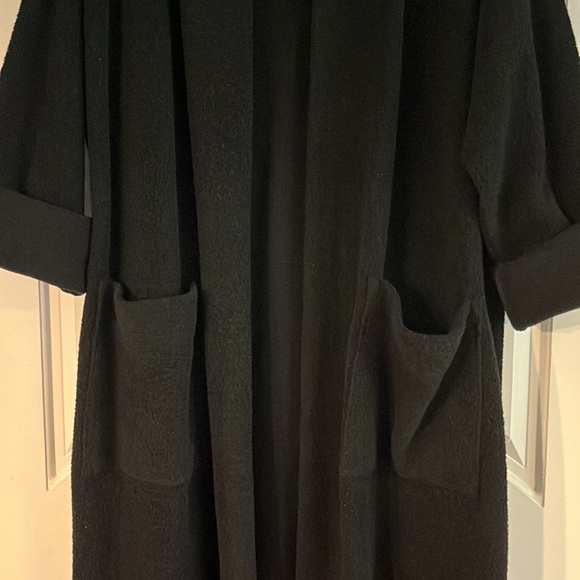 Eileen Fisher Merino Wool Boucle Duster Sweater/Coat - Picture 3 of 12